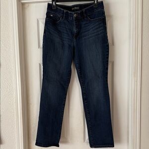 Lee Straight Leg 10 medium Dark Blue Women's Jeans